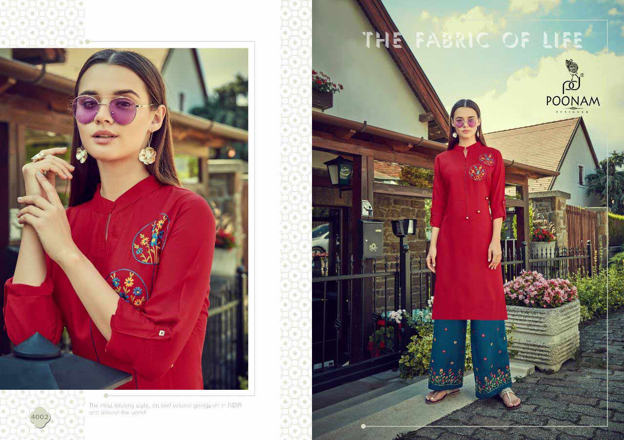 Plazo House Vol-4 Poonam Designer Kurti Sets Plazo House Vol-4 Poonam Designer Kurti Sets